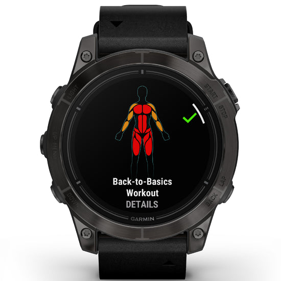 Orologio Smartwatch GPS unisex Garmin Epix™ Pro (Gen 2) in pelle nera 47 mm 010-02803-30-2