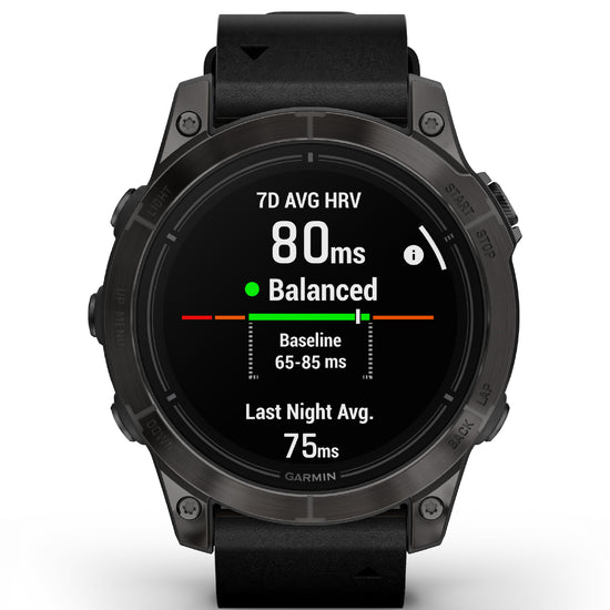 Orologio Smartwatch GPS unisex Garmin Epix™ Pro (Gen 2) in pelle nera 47 mm 010-02803-30-3