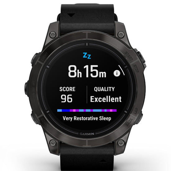 Orologio Smartwatch GPS unisex Garmin Epix™ Pro (Gen 2) in pelle nera 47 mm 010-02803-30-5
