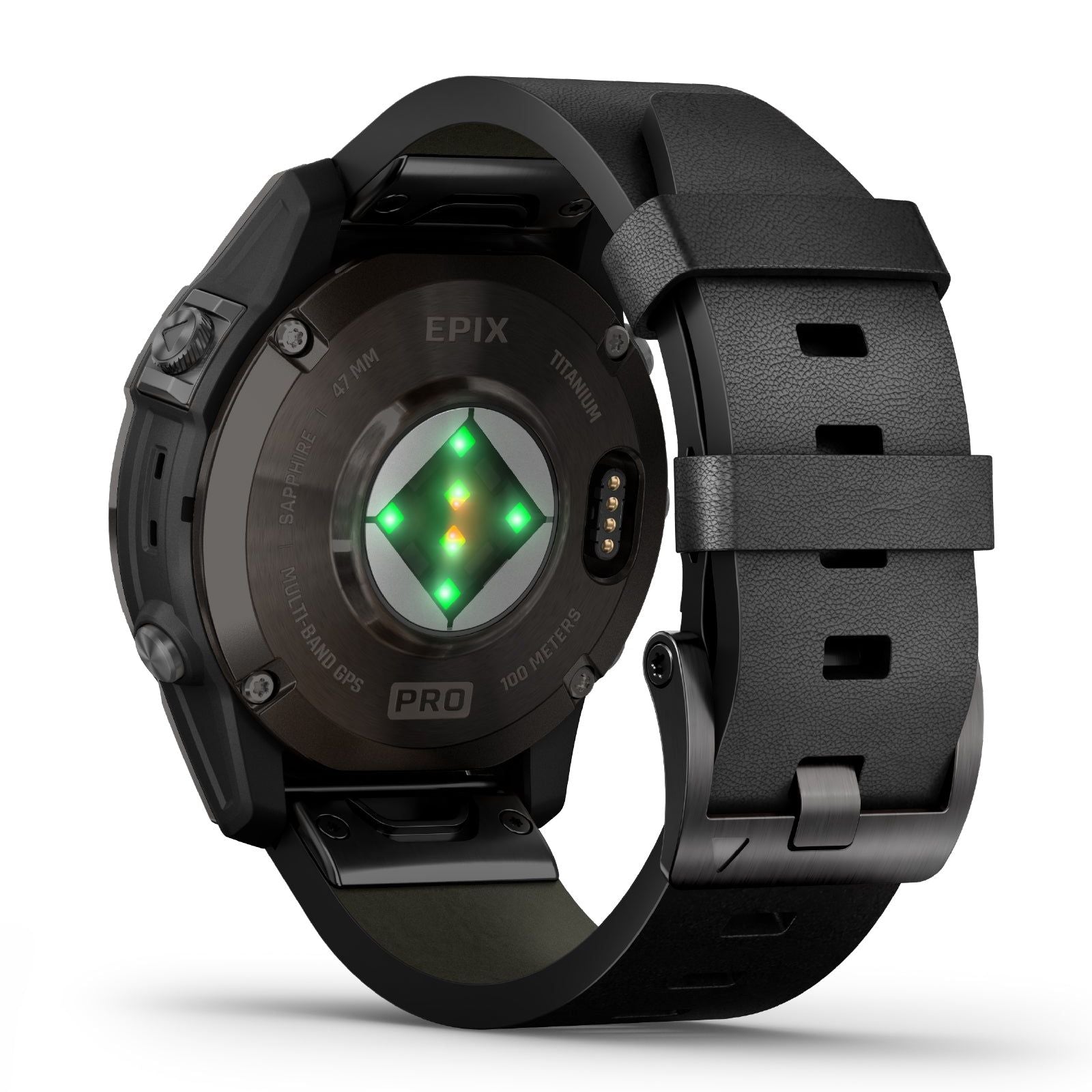 Orologio Smartwatch GPS unisex Garmin Epix™ Pro (Gen 2) in pelle nera 47 mm 010-02803-30-8