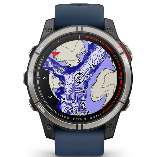 Orologio Smartwatch GPS unisex Garmin Quatix® 7 con silicone blu 47 mm 010-02803-81-2