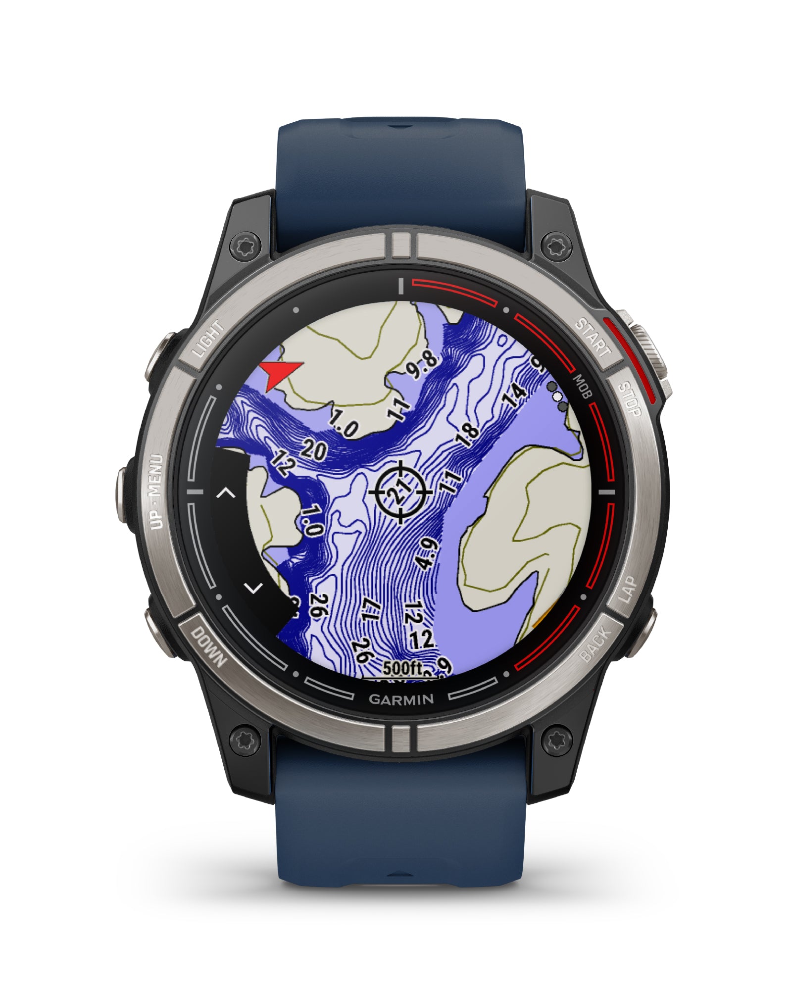 Orologio Smartwatch GPS unisex Garmin Quatix® 7 con silicone blu 47 mm 010-02803-81-2