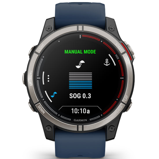 Orologio Smartwatch GPS unisex Garmin Quatix® 7 con silicone blu 47 mm 010-02803-81-3