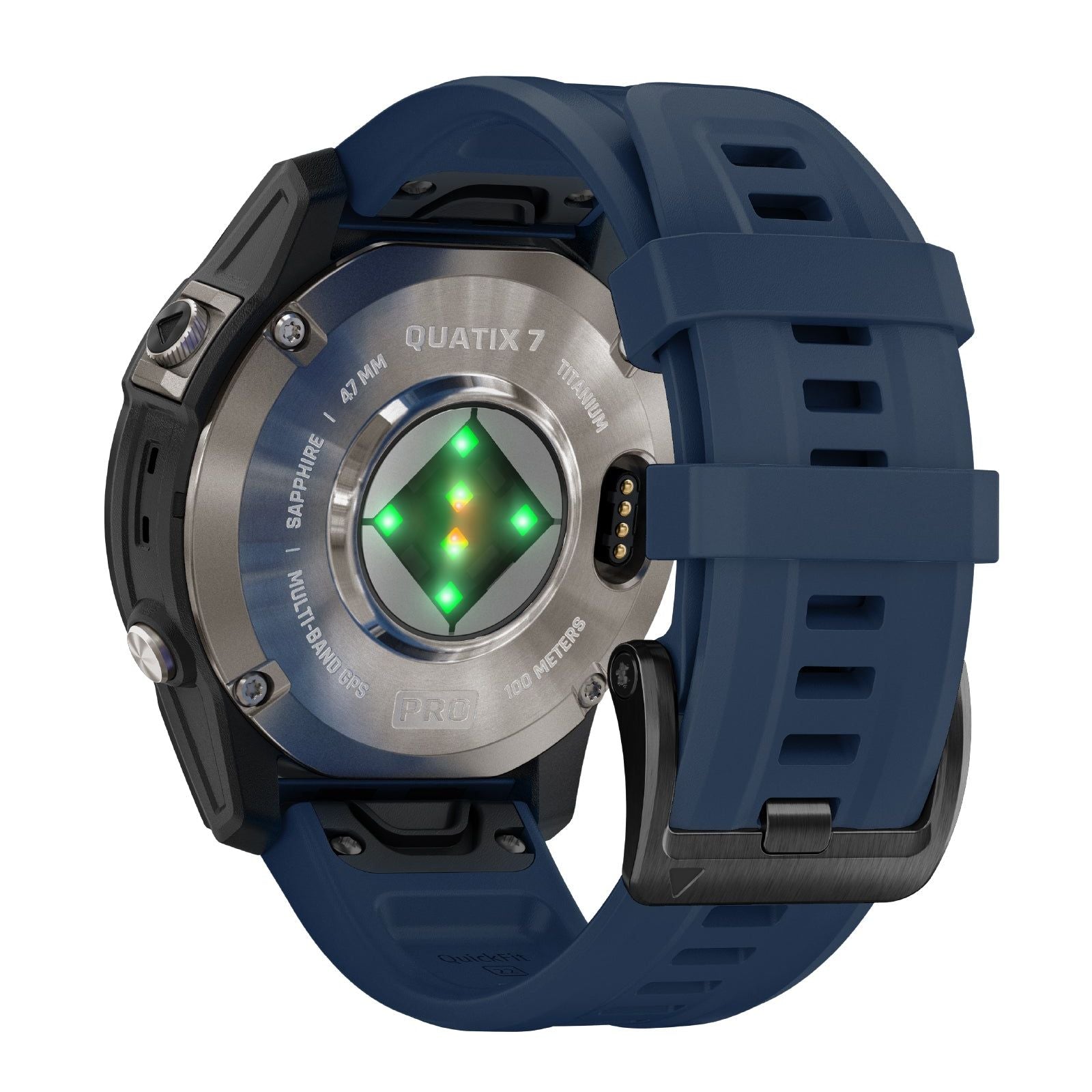 Orologio Smartwatch GPS unisex Garmin Quatix® 7 con silicone blu 47 mm 010-02803-81-9
