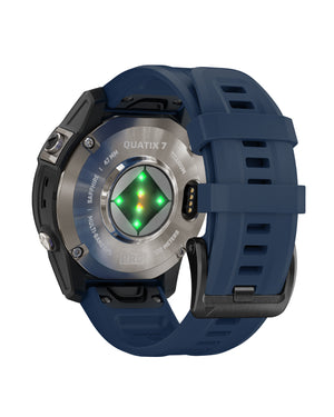 Orologio Smartwatch GPS unisex Garmin Quatix® 7 Pro cassa di 47 mm e bracciale in silicone blu 010-02803-81
