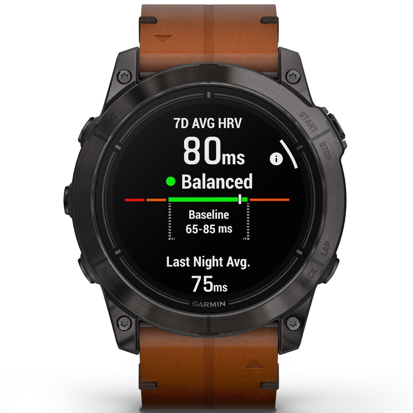 Orologio Smartwatch GPS unisex Garmin Epix™ Pro (Gen 2) cinturino pelle 51 mm 010-02804-30-3