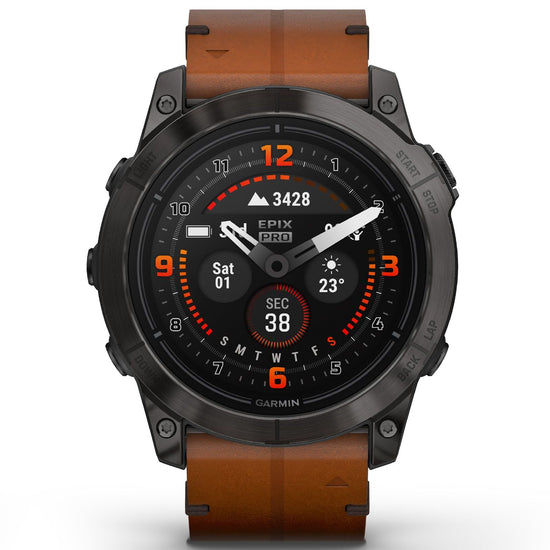 Orologio Smartwatch GPS unisex Garmin Epix™ Pro (Gen 2) cinturino pelle 51 mm 010-02804-30-7