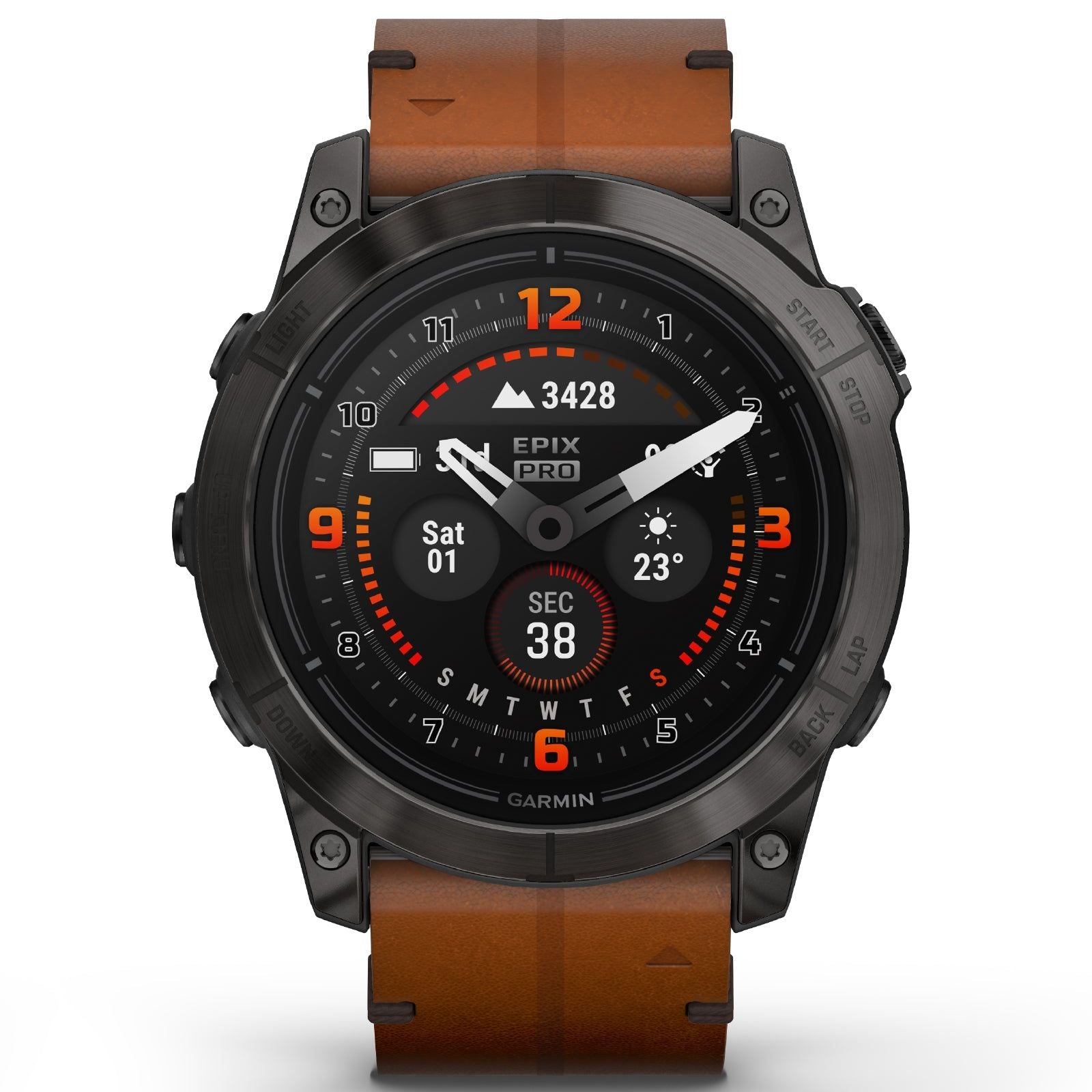 Orologio Smartwatch GPS unisex Garmin Epix™ Pro (Gen 2) cinturino pelle 51 mm 010-02804-30-7