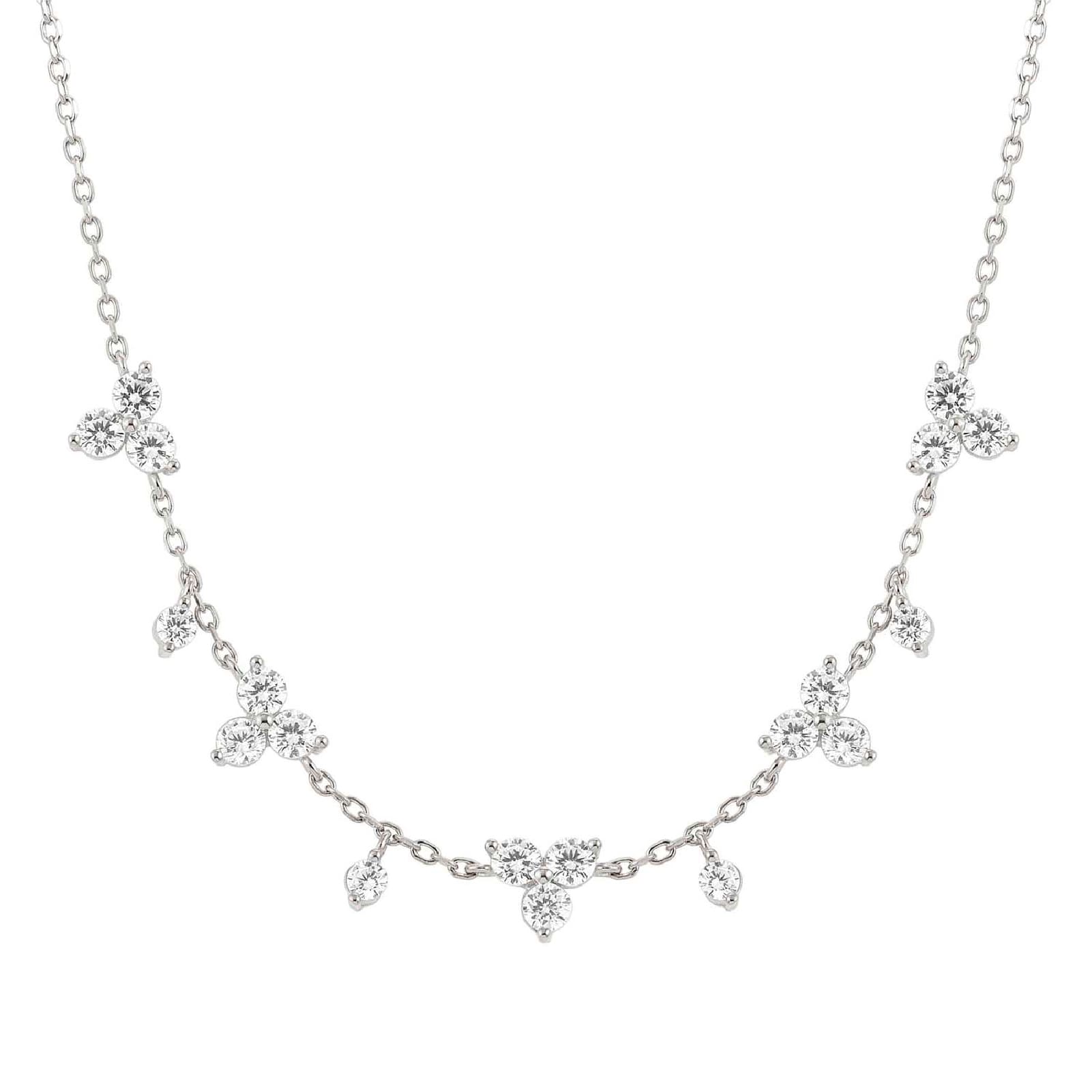 Collana Nomination Life Bouquet con fiori argento e zirconi MISURA UNICA
