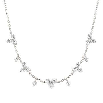 Collana Nomination Life Bouquet con fiori argento e zirconi MISURA UNICA