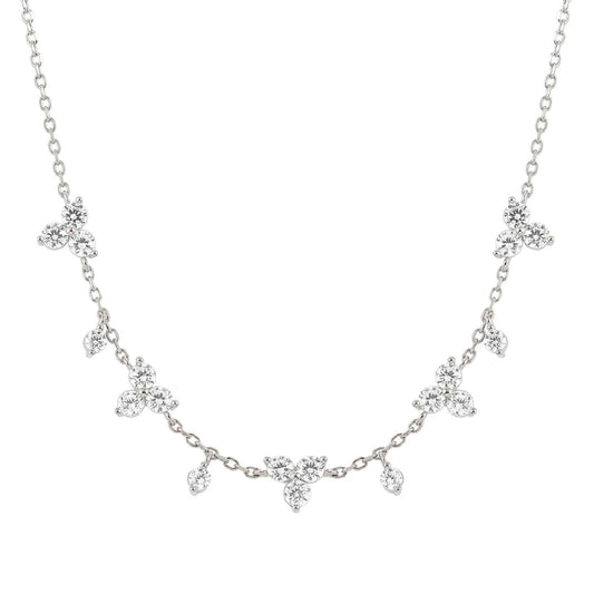 Collana Nomination Life Bouquet con fiori argento e zirconi MISURA UNICA