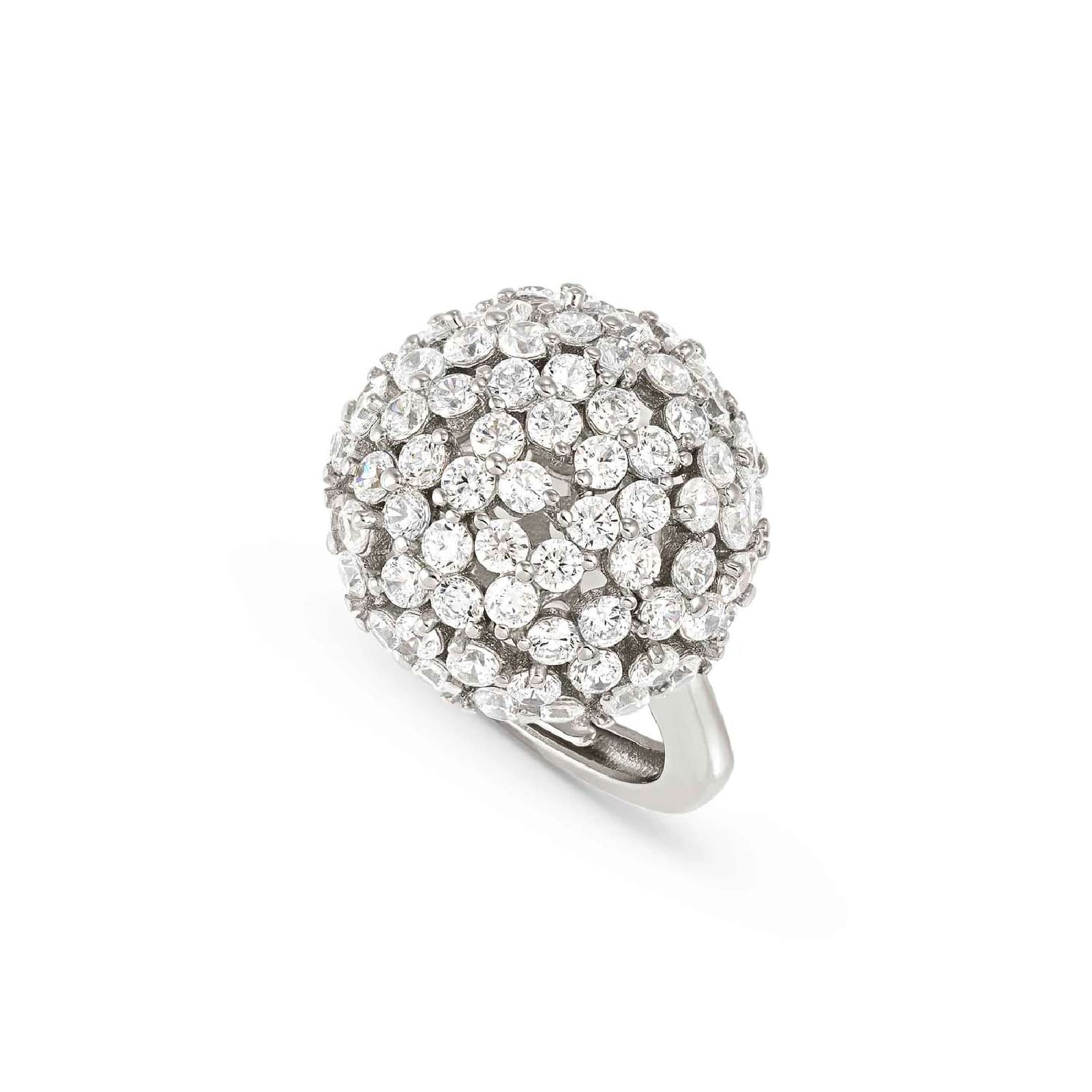Anello Nomination Life Bouquet tondo in argento e zirconi Regolabile dalla 11 alla 17