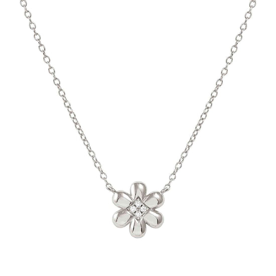 Collana Nomination Petit Sparkle fiore in argento con zirconi MISURA UNICA