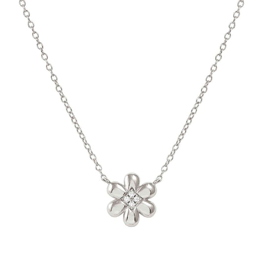 Collana Nomination Petit Sparkle fiore in argento con zirconi MISURA UNICA