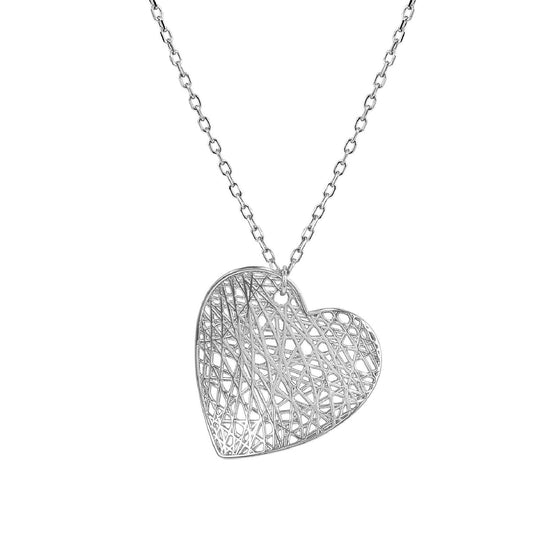 Collana catena Nomination in argento cuore medio pendente MISURA UNICA