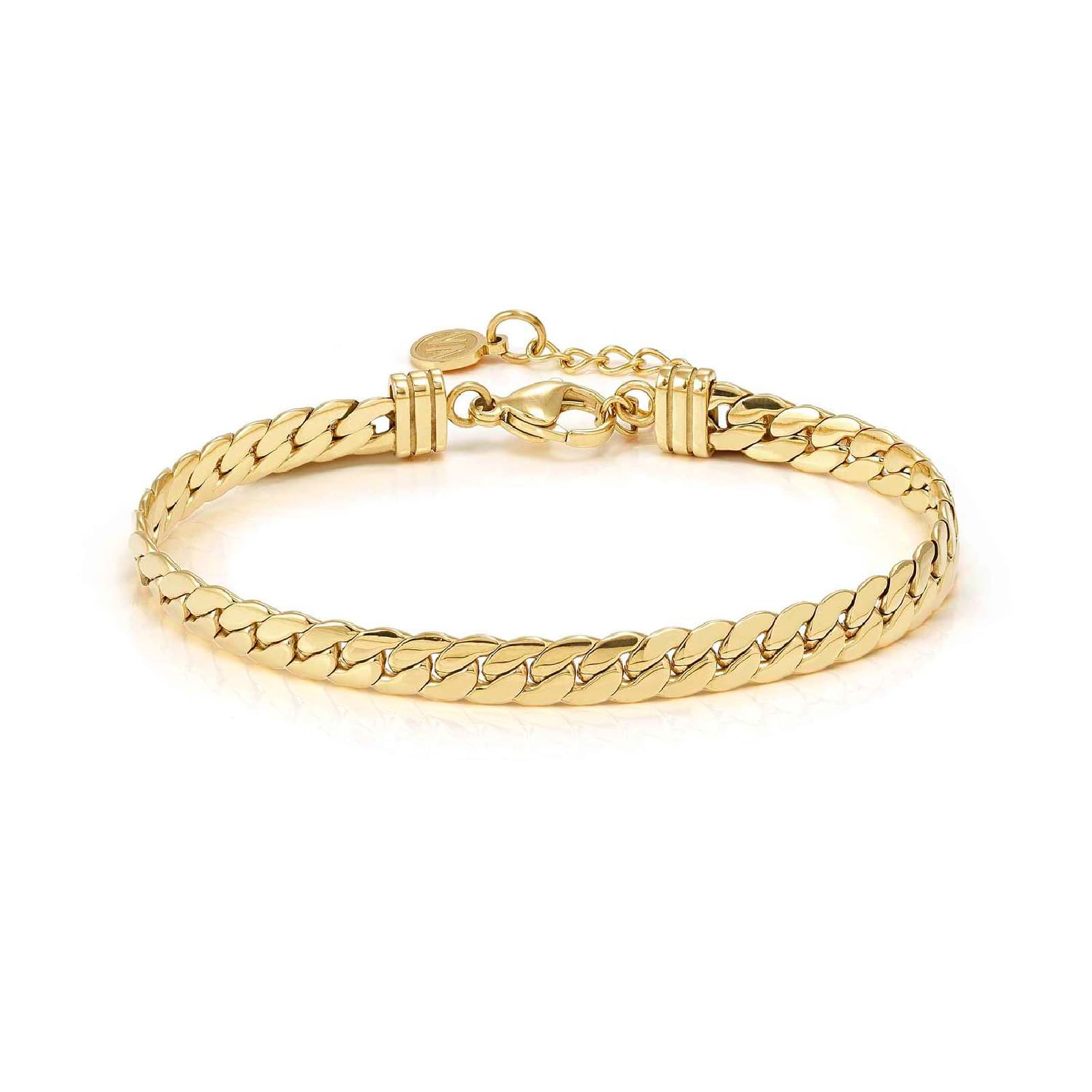 Bracciale Nomination Ecclettica acciaio dorato maglia snake Regolabile 17-20 cm