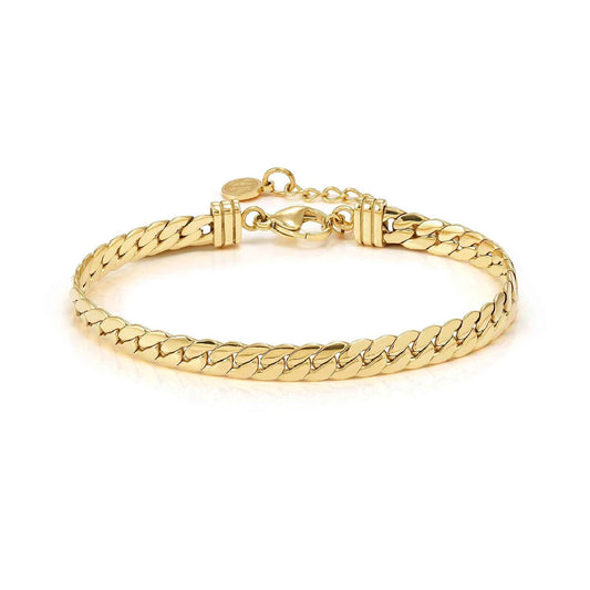 Bracciale Nomination Ecclettica acciaio dorato maglia snake Regolabile 17-20 cm
