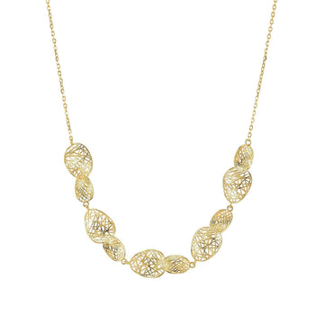 Collana catena Nomination in argento dorato con ovali MISURA UNICA
