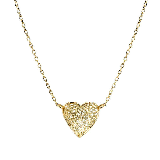 Collana catena Nomination in argento dorato cuore piccolo MISURA UNICA