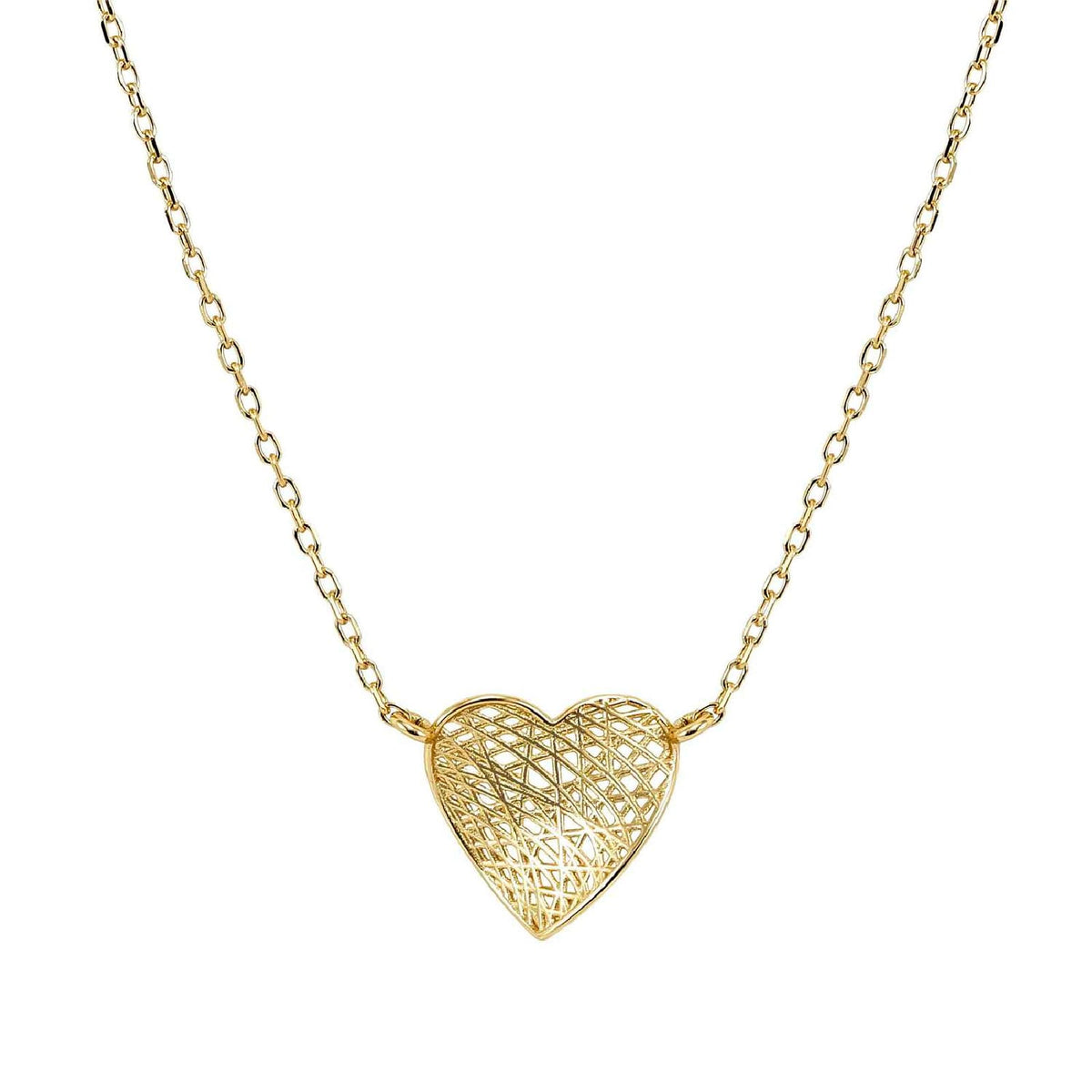 Collana catena Nomination in argento dorato cuore piccolo MISURA UNICA