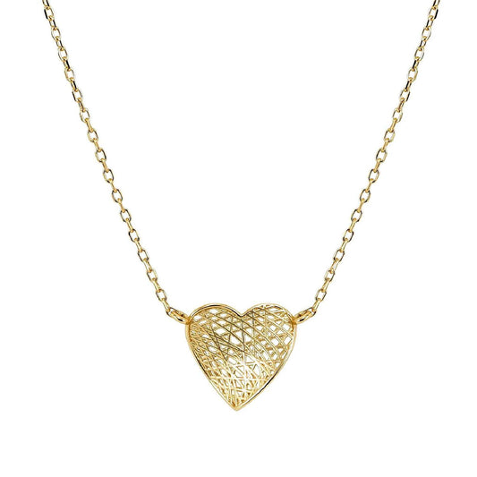 Collana catena Nomination in argento dorato cuore piccolo MISURA UNICA
