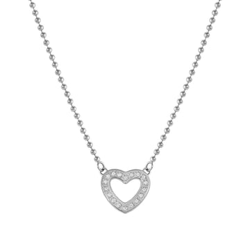 Collana girocollo Nomination in acciaio con cuore di zirconi 022