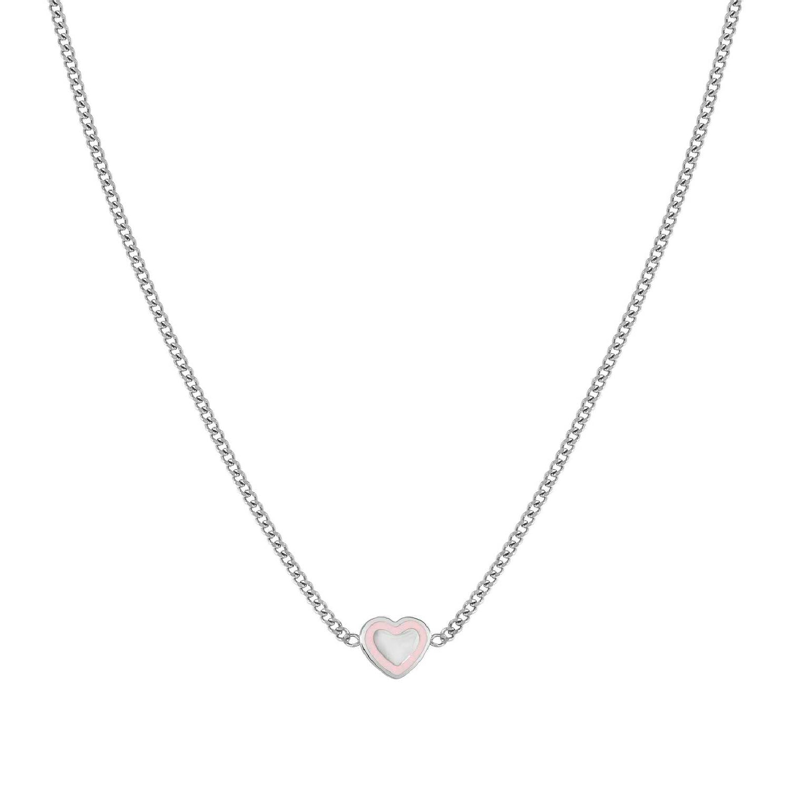 Collana donna Nomination in acciaio con cuore smaltato MISURA UNICA