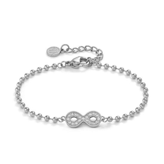 Bracciale catena Nomination in acciaio con infinito di zirconi 024