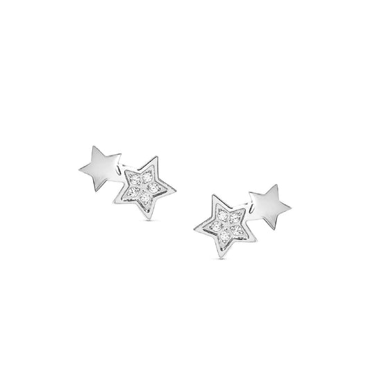 Orecchini acciaio argento Nomination Miss Trendy donna con stelle e zirconi 029302-007-1