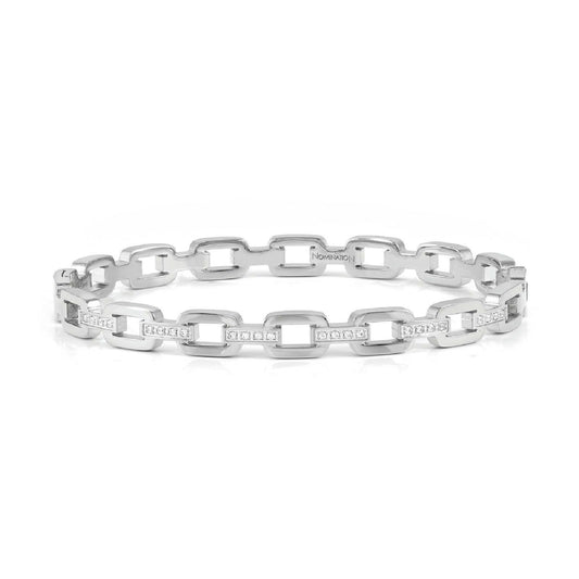 Bracciale rigido da donna Nomination Pretty Bangles in acciaio e zirconi bianchi 029509-001-1