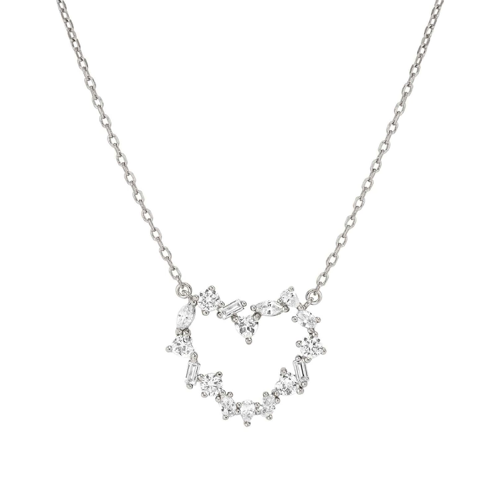 Collana Nomination Colour Wave con cuore di zirconi centrale MISURA UNICA