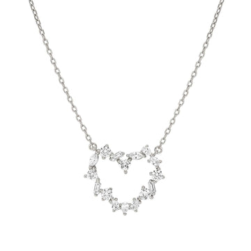Collana Nomination Colour Wave con cuore di zirconi centrale MISURA UNICA