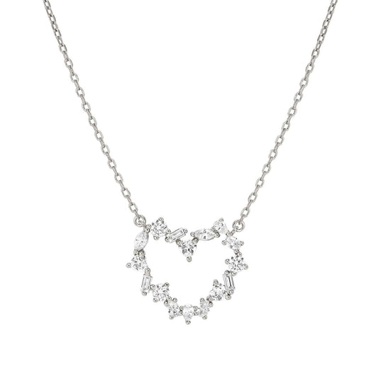 Collana Nomination Colour Wave con cuore di zirconi centrale MISURA UNICA