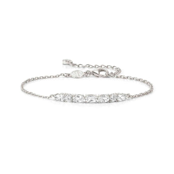 Bracciale catena Nomination Colour Wave in argento e zirconi Regolabile 16-20 cm