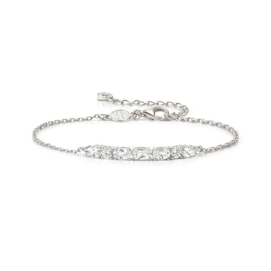 Bracciale catena Nomination Colour Wave in argento e zirconi Regolabile 16-20 cm