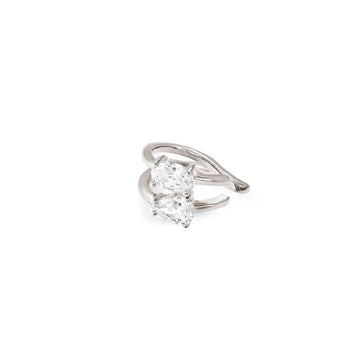 Earcuff Nomination Colour Wave in argento e zirconi MISURA UNICA