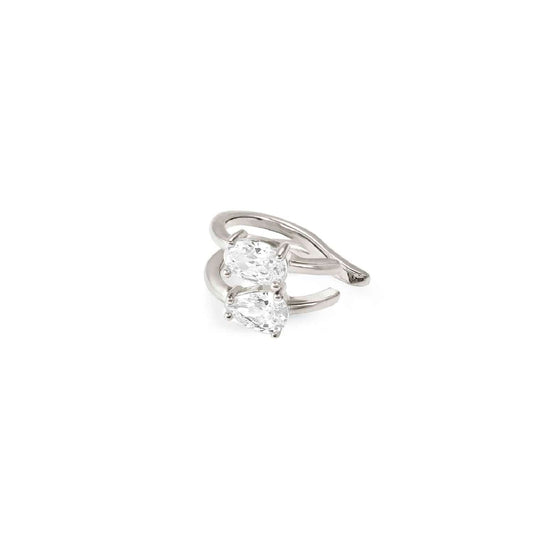 Earcuff Nomination Colour Wave in argento e zirconi MISURA UNICA