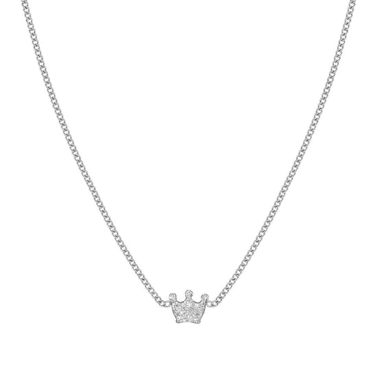 Collana donna Nomination in acciaio con corona e zirconi MISURA UNICA