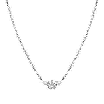 Collana donna Nomination in acciaio con corona e zirconi MISURA UNICA