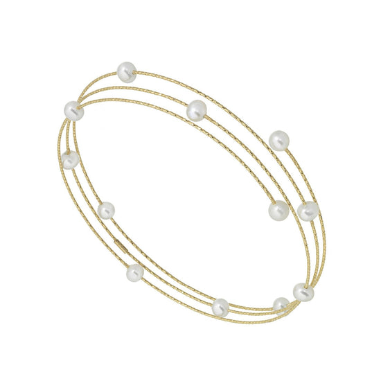 Bracciale donna MagicWire Galassie multifili in oro giallo e 12 perle 05-B-GPB-01-1