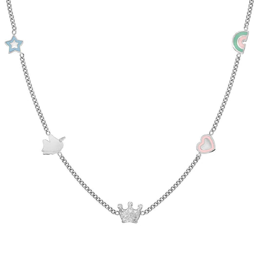 Collana donna Nomination acciaio con simboli smaltati MISURA UNICA