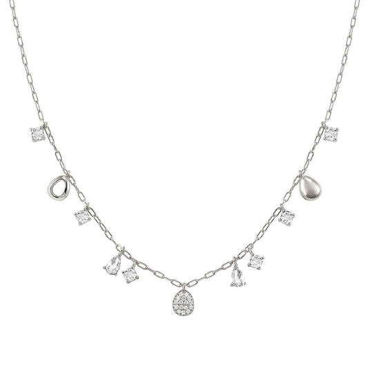 Collana catena Nomination in argento con pendenti zirconi MISURA UNICA