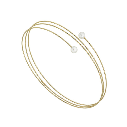 Bracciale donna MagicWire Galassie multifili in oro giallo e 2 perle 06-B-GPB-01-1