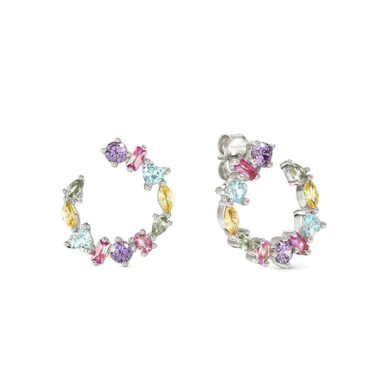 Orecchini cerchio Nomination Colour Wave zirconi multicolor MISURA UNICA