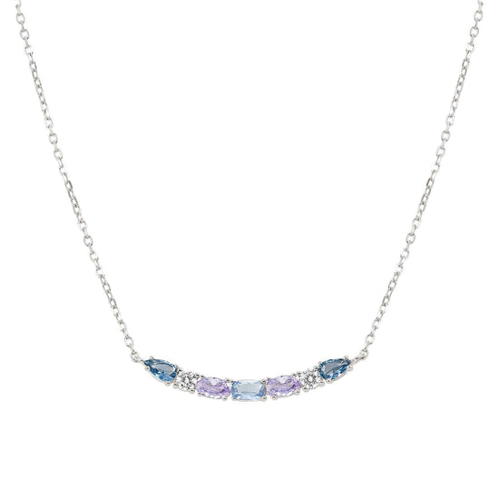 Collana Nomination Colour Wave in argento e zirconi colorati MISURA UNICA