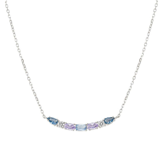 Collana Nomination Colour Wave in argento e zirconi colorati MISURA UNICA