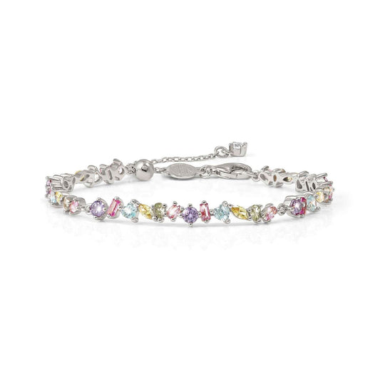 Bracciale Nomination Colour Wave in argento zirconi colorati 19 cm