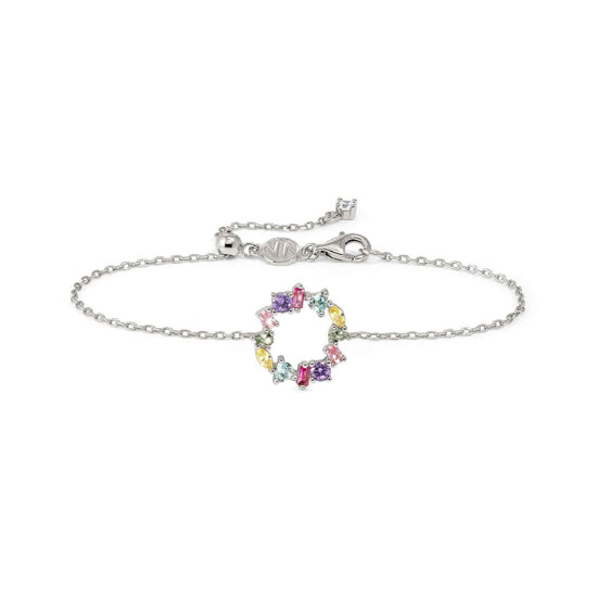 Bracciale Nomination Colour Wave cerchio di zirconi colorati 19 cm