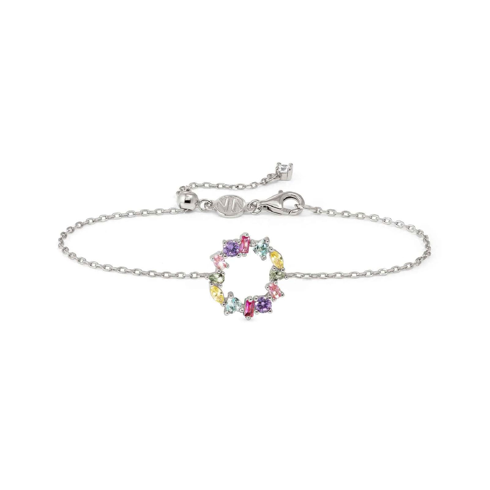 Bracciale Nomination Colour Wave cerchio di zirconi colorati 19 cm