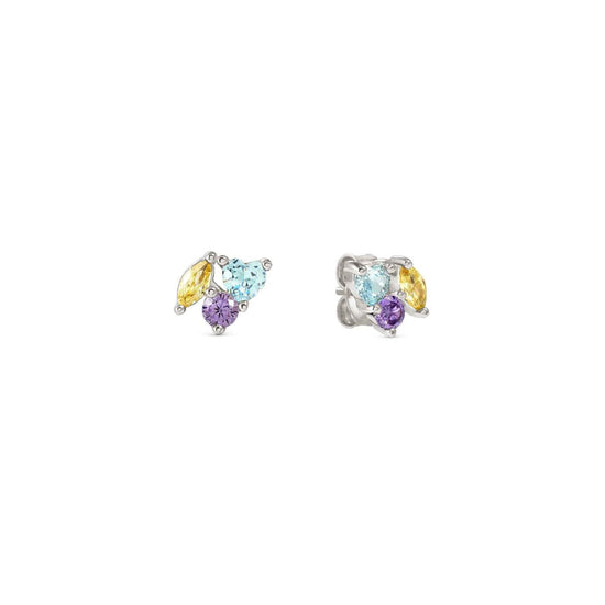 Orecchini lobo Nomination Colour Wave con zirconi multicolor MISURA UNICA